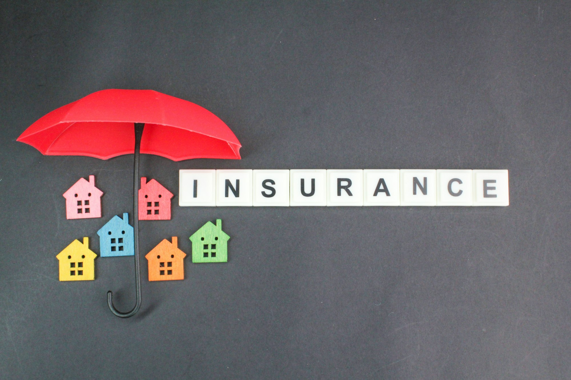 the house is protected by the word insurance.